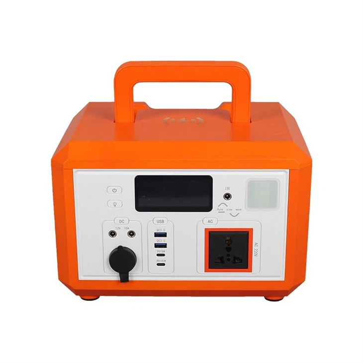 640Wh Portable Power Station, 600W AC Outlets & LED Flashlight, Fast Charging Silent Solar Generator For Emergencies Home Outdoor Camping RV With 1 Phone Holder Freebie